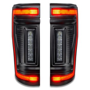 Ford F-350 LED Tail Lights - Rear - ORACLE Lighting - Flush Mount, Black Series - Black - `17-`22